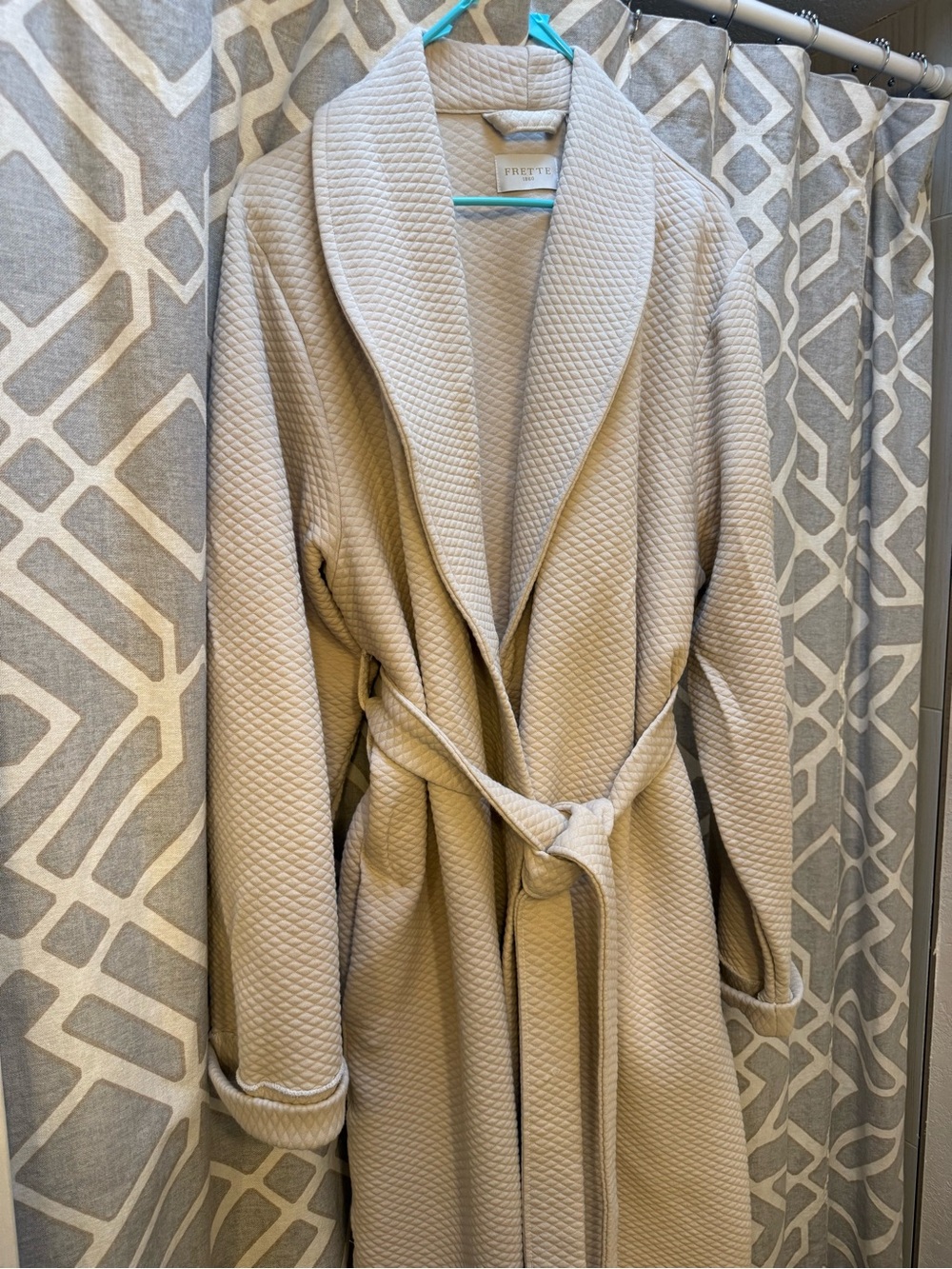 Frette 1860 Quilted Shawl Collar Robe - Beige